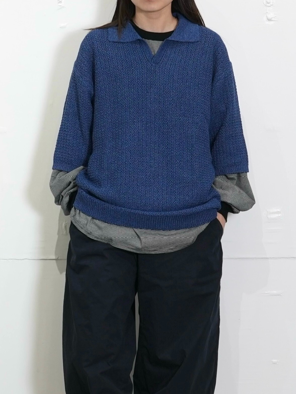 ブラン ワイエム レディース & メンズ スキッパーニットシャツ 画像1