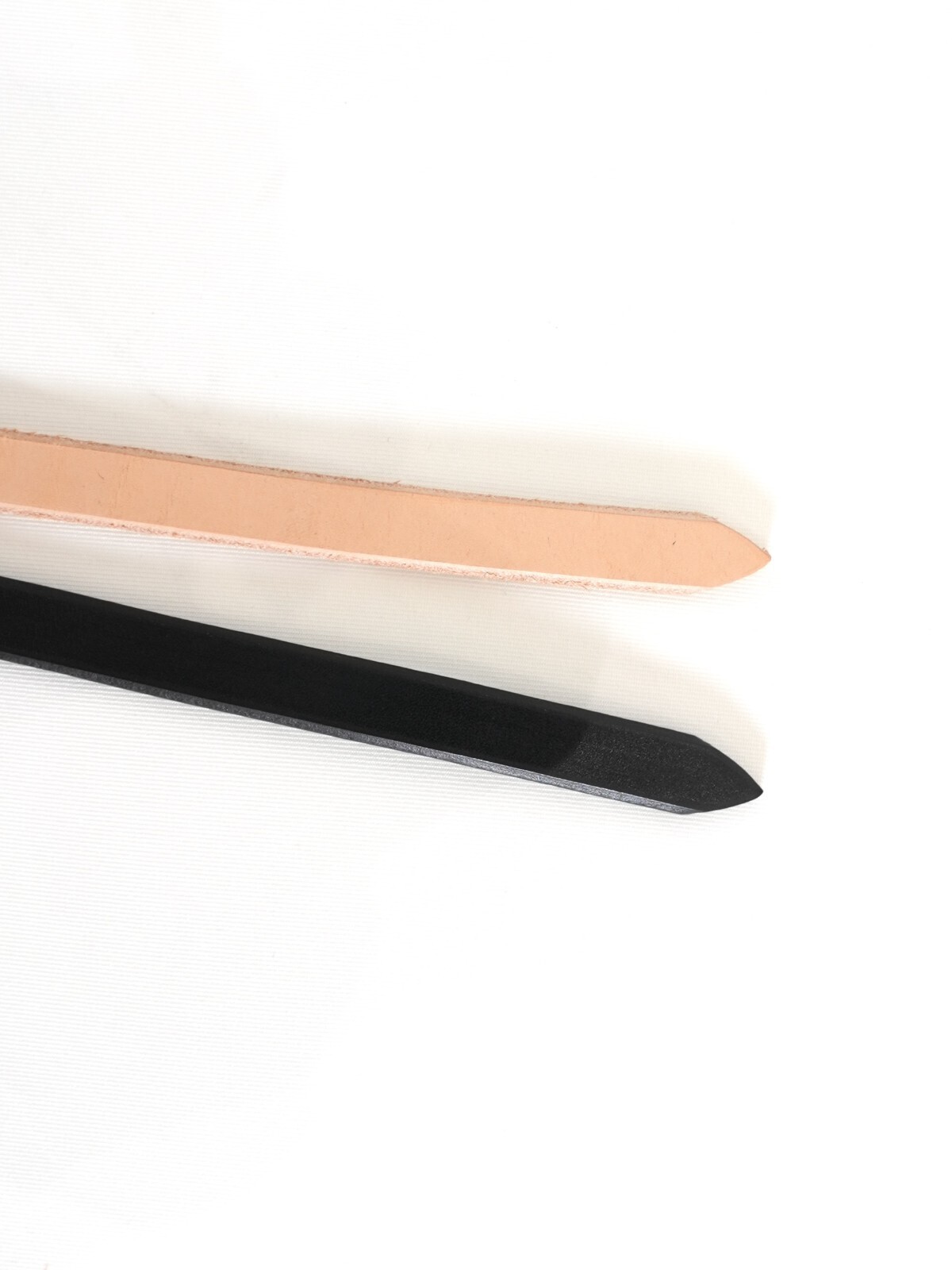 Blanc YM 女裝 & 男裝 Leather Narrow Belt 圖片5