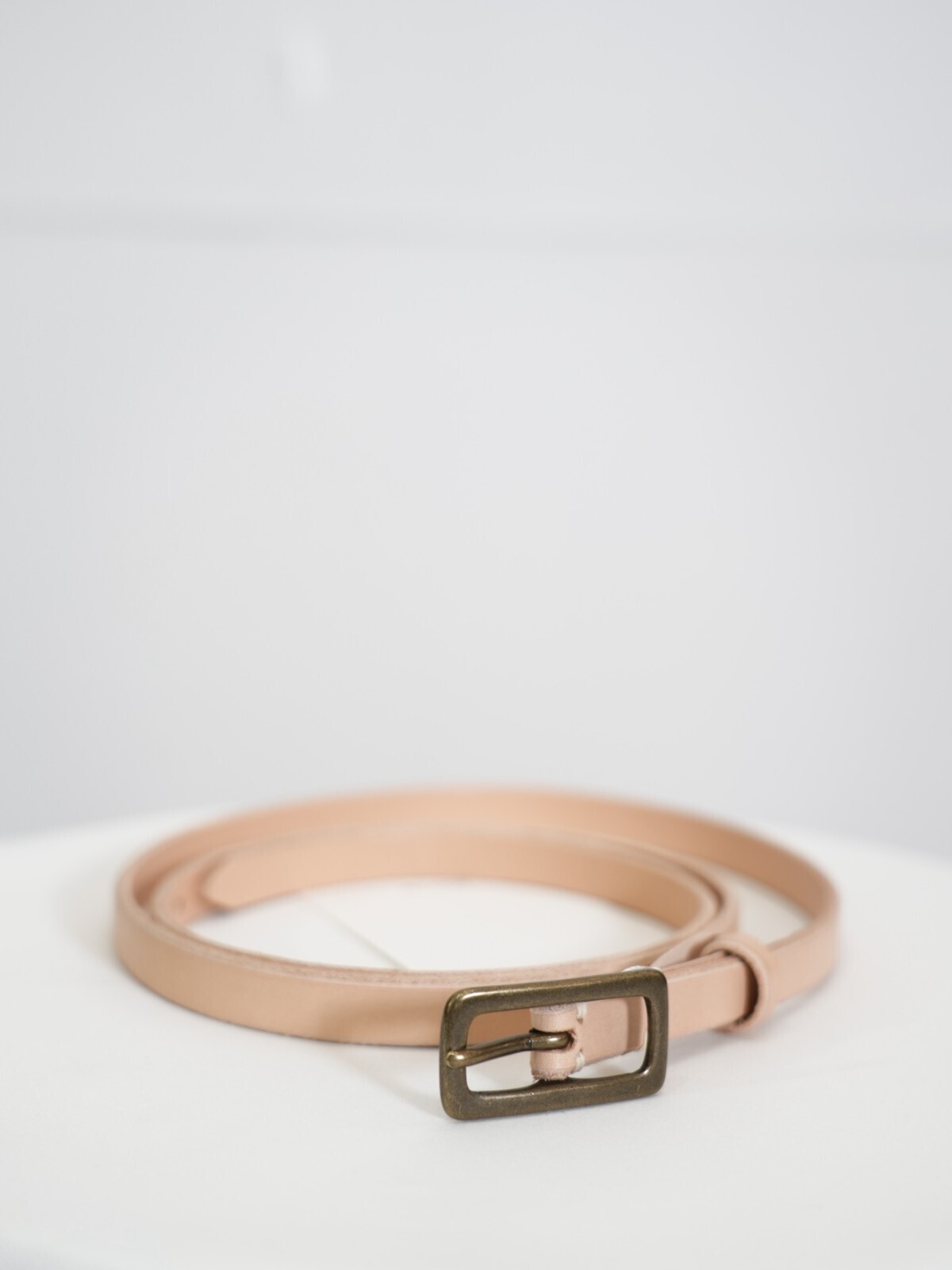 Blanc YM 女裝 & 男裝 Leather Narrow Belt 圖片2