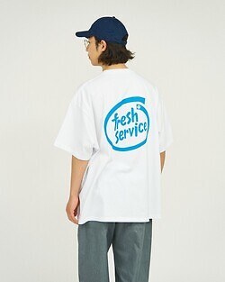 フレッシュサービス メンズ コーポレートプリント半袖Tシャツ "FS inside" 写真3