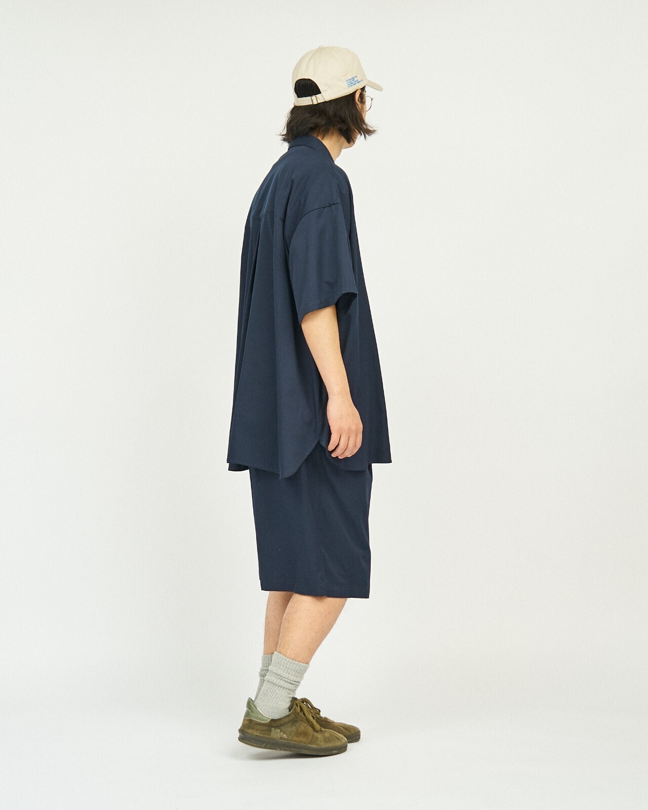 フレッシュサービス メンズ クールファイバー オープンカラーシャツ(半袖) 画像11