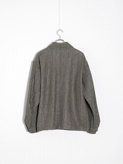 SEVEN BY SEVEN 男裝 COOK JACKET - Wool/Cotton stripe - 圖片2