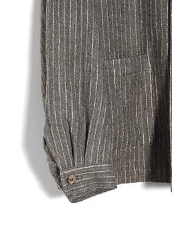 SEVEN BY SEVEN 男裝 COOK JACKET - Wool/Cotton stripe - 圖片3