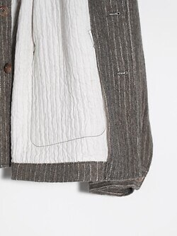 SEVEN BY SEVEN 男裝 COOK JACKET - Wool/Cotton stripe - 圖片4