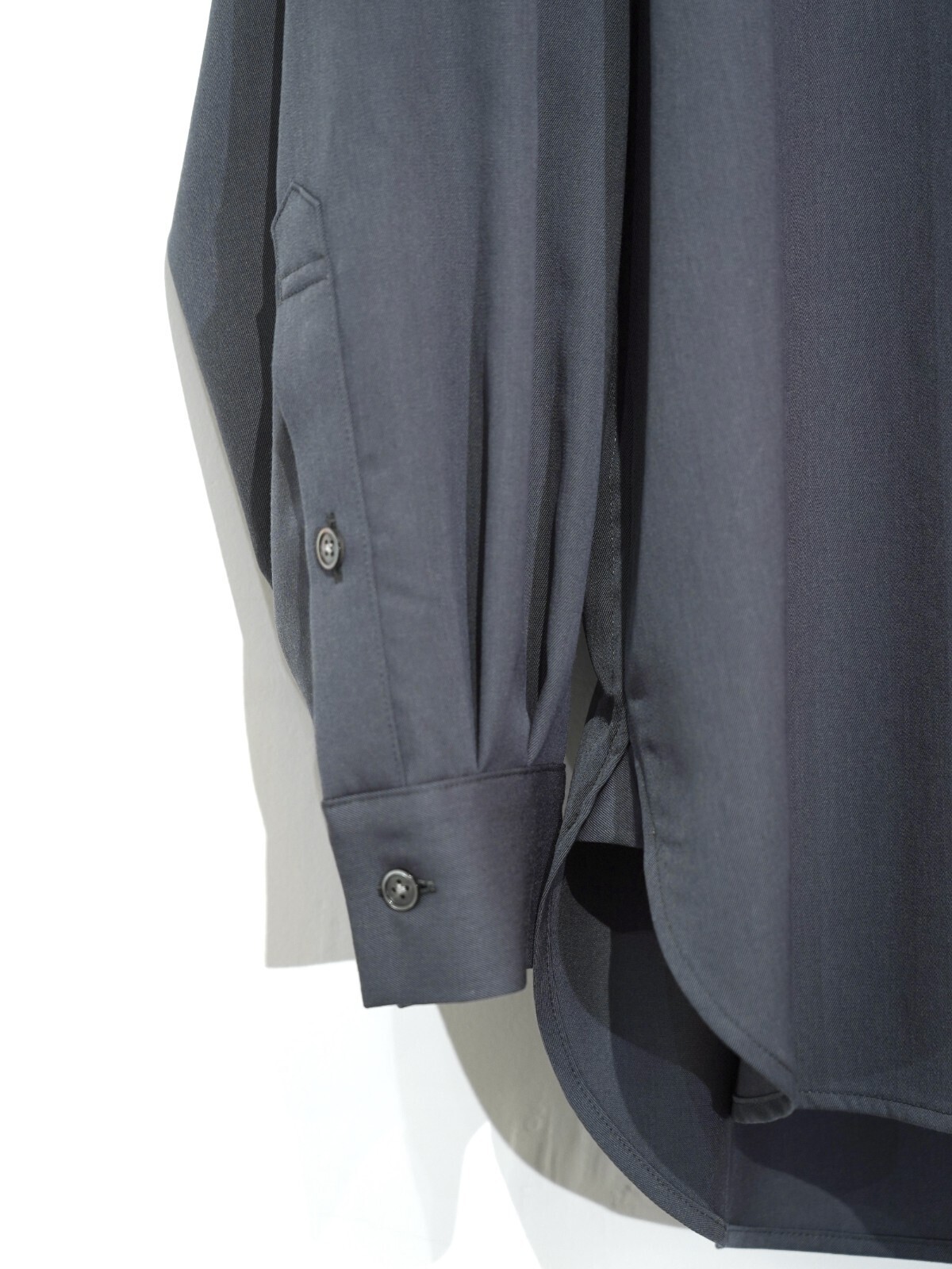 Blanc YM 女士 & 男士 Wool Gabardine Wide Shirt 图片5