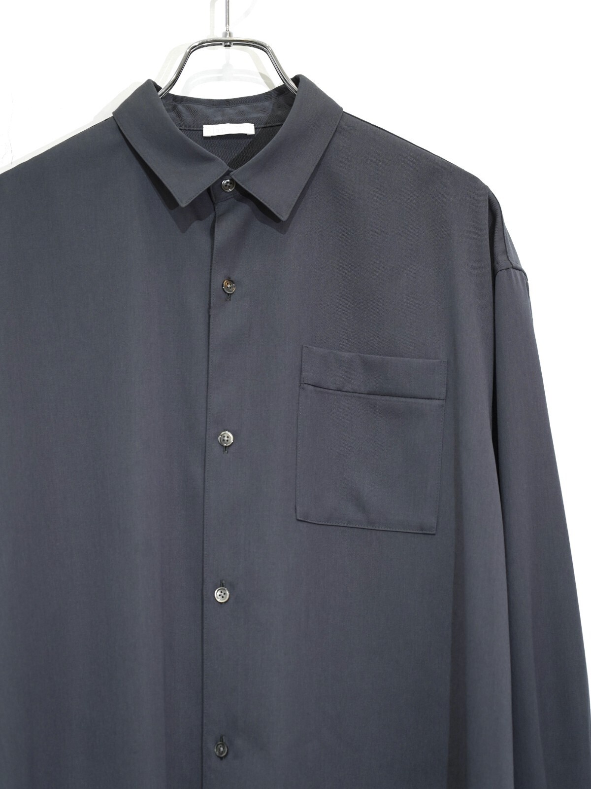 Blanc YM 女士 & 男士 Wool Gabardine Wide Shirt 图片3