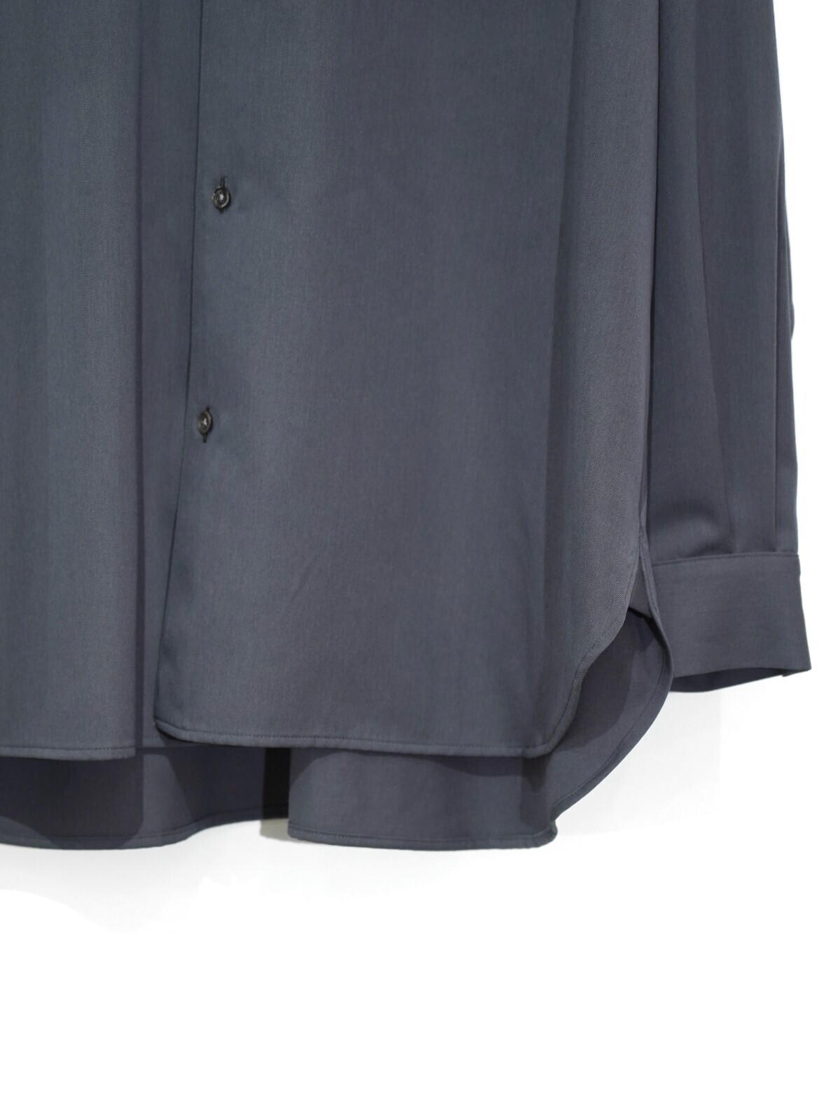 Blanc YM 女士 & 男士 Wool Gabardine Wide Shirt 图片4