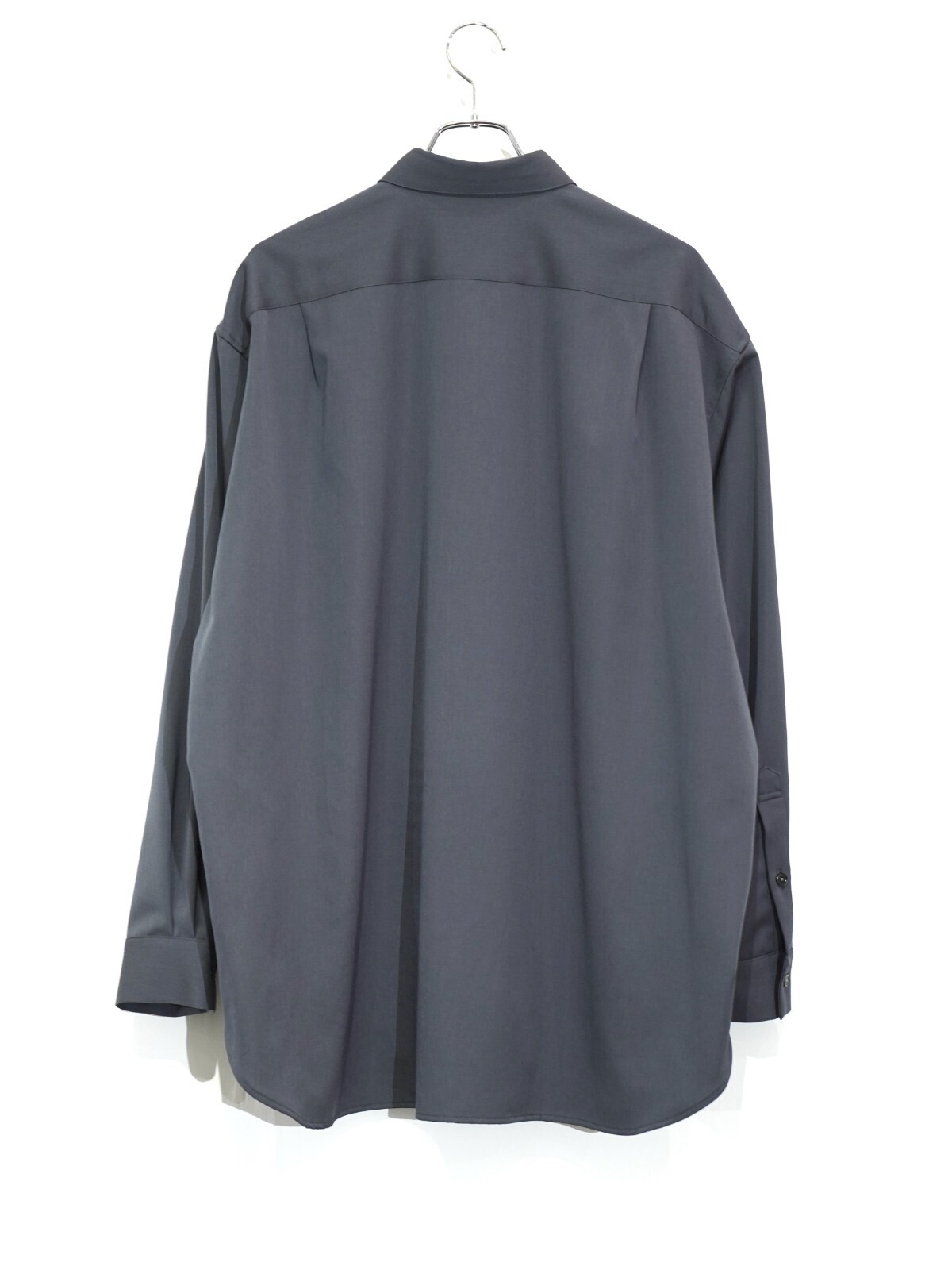 Blanc YM 女士 & 男士 Wool Gabardine Wide Shirt 图片6