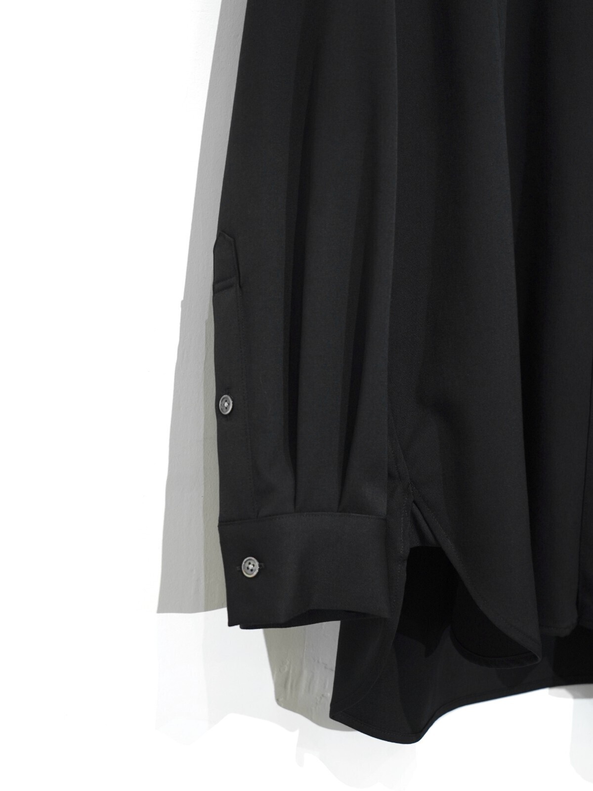 Blanc YM 女士 & 男士 Wool Gabardine Wide Shirt 图片13