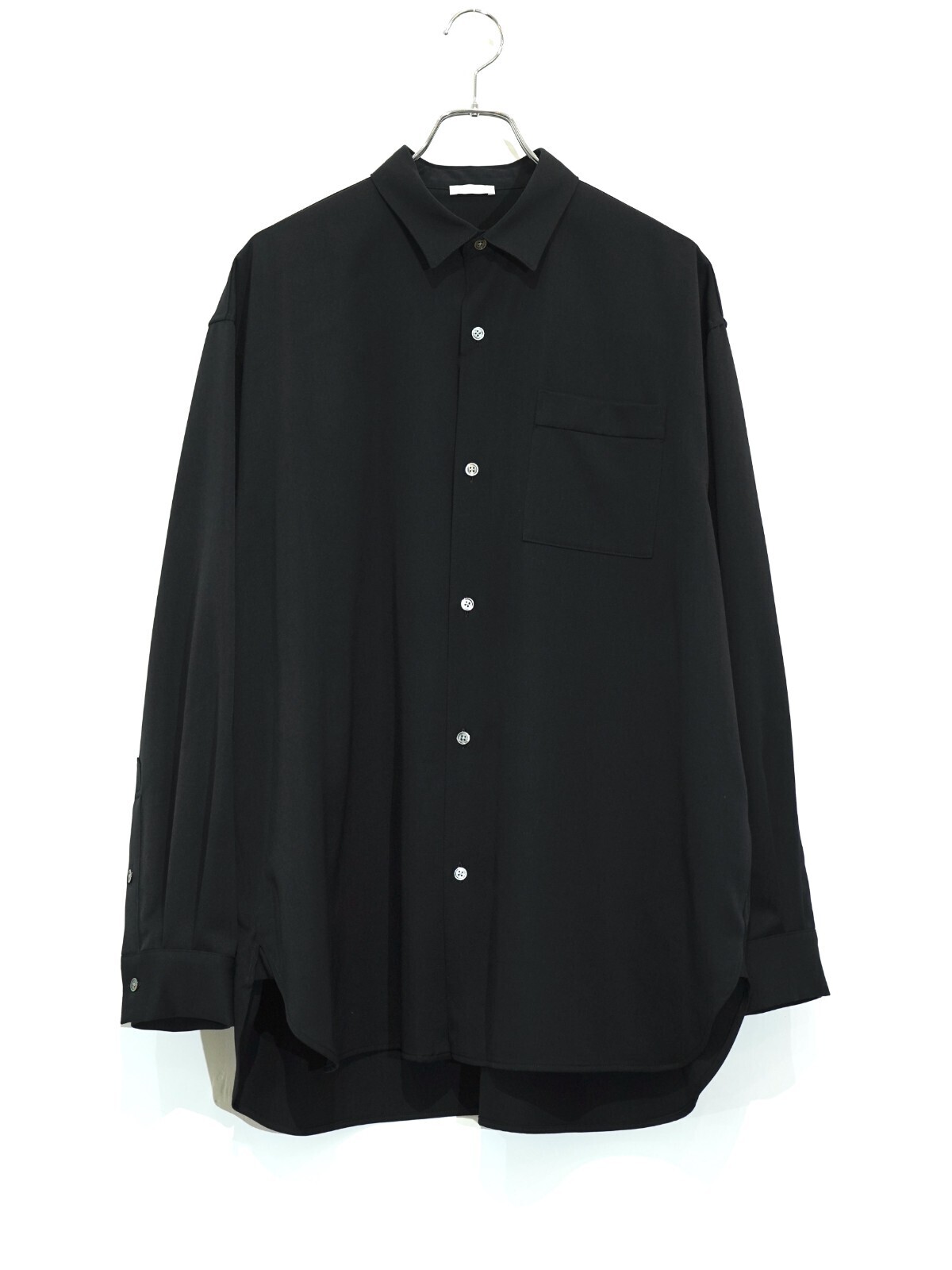 Blanc YM 女士 & 男士 Wool Gabardine Wide Shirt 图片11