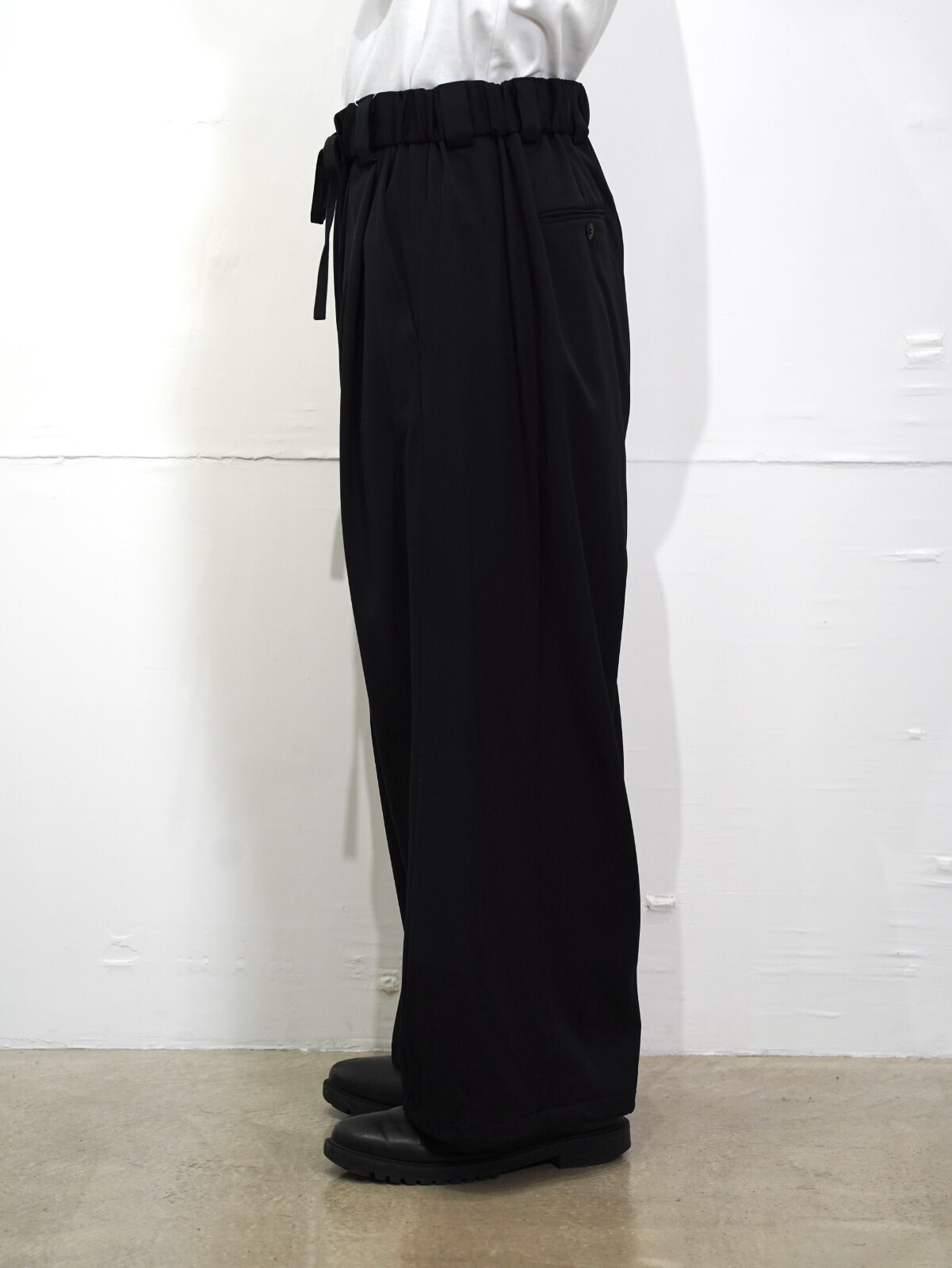 Blanc YM 女士 & 男士 Wool Gabardine Adjustment Pants 图片13