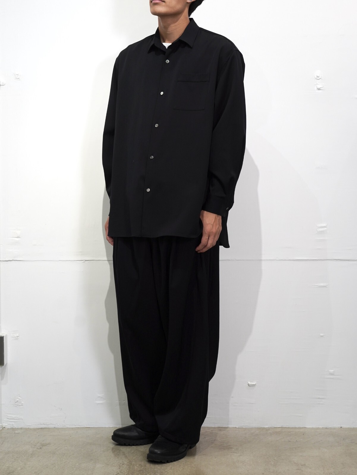 Blanc YM 女士 & 男士 Wool Gabardine Adjustment Pants 图片7