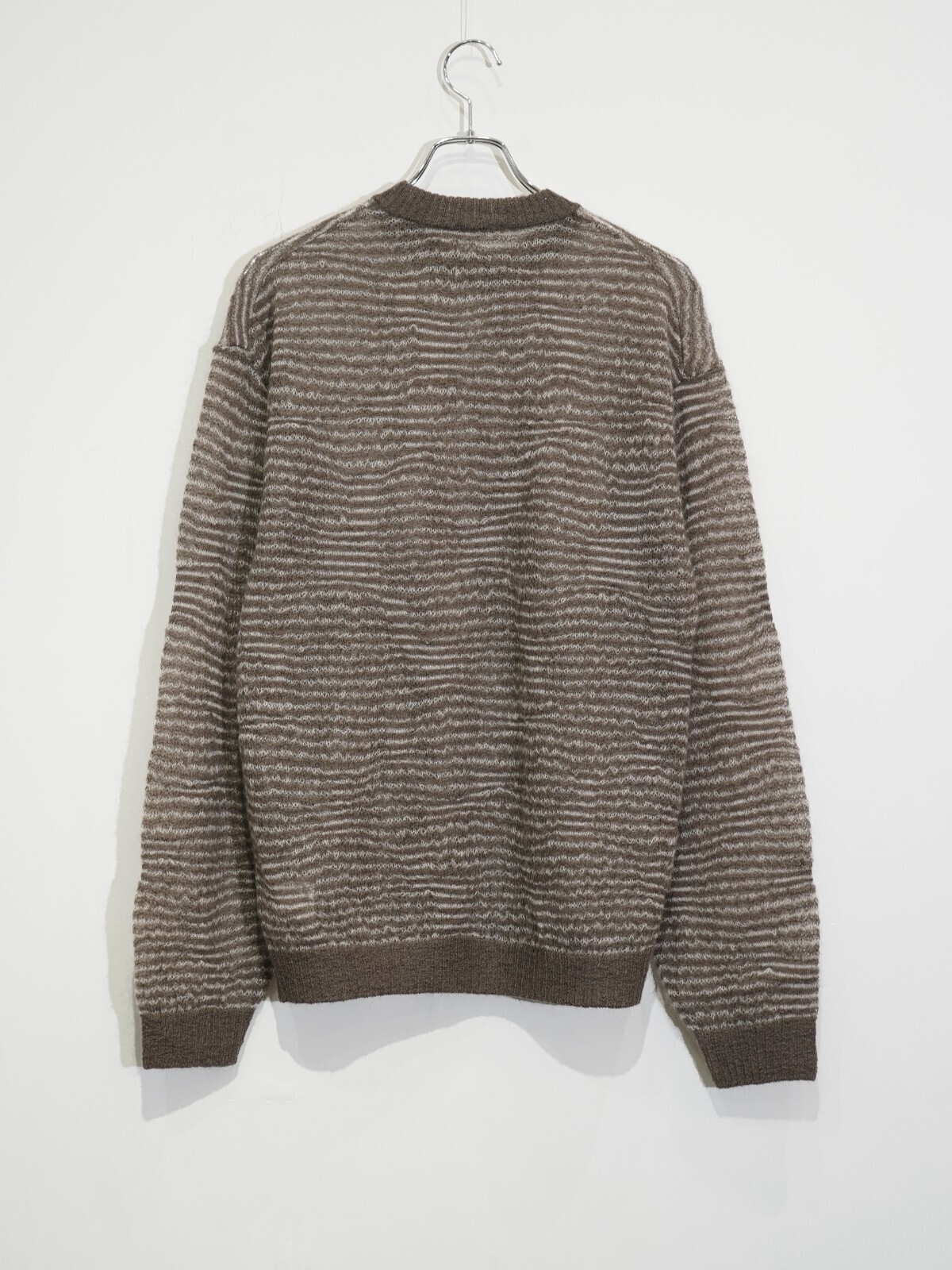 Blanc YM 女士 & 男士 Crazy Border Mohair Knit 图片20