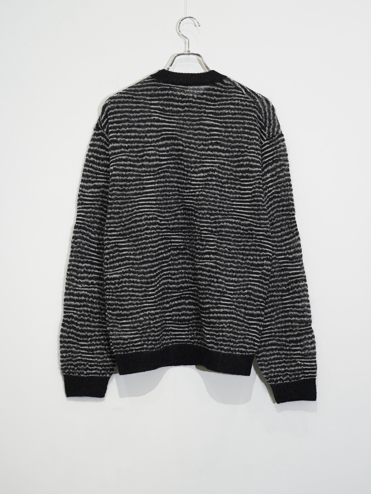 Blanc YM 女士 & 男士 Crazy Border Mohair Knit 图片7