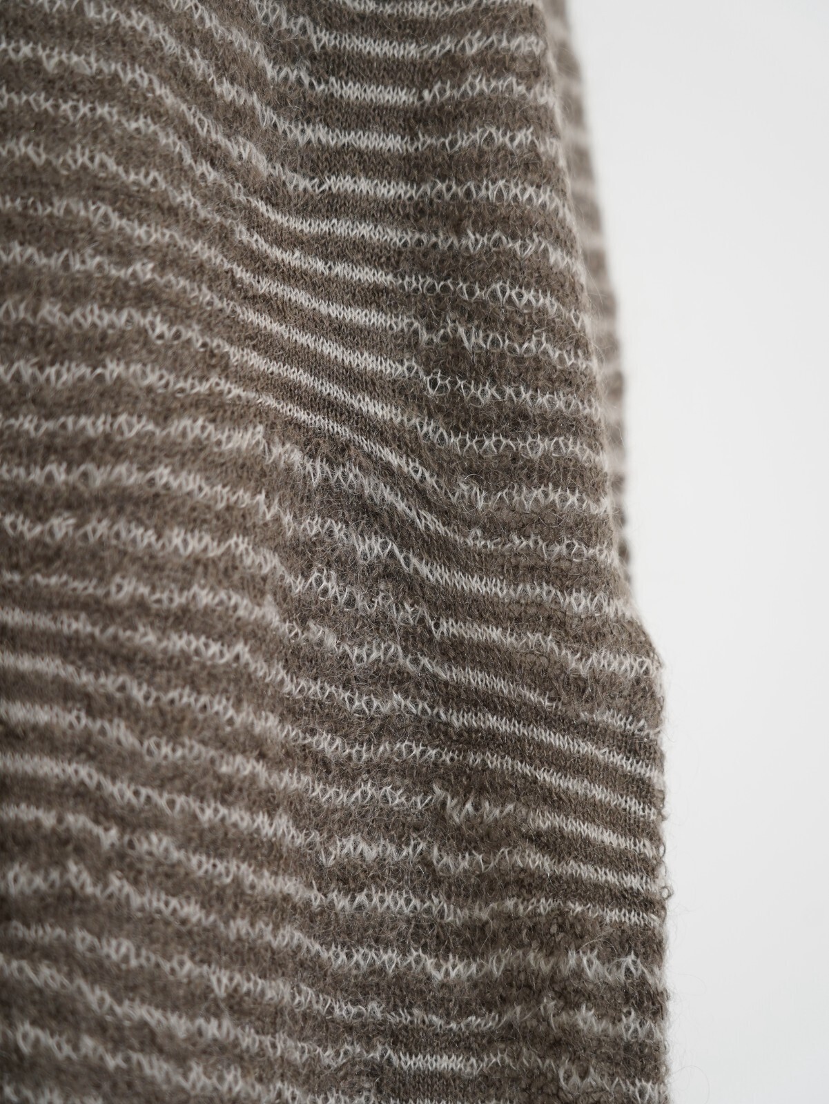 Blanc YM 女士 & 男士 Crazy Border Mohair Knit 图片24