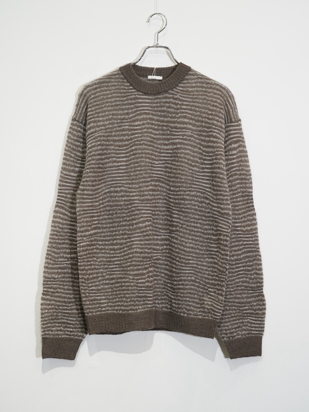 Blanc YM 女士 & 男士 Crazy Border Mohair Knit 图片19