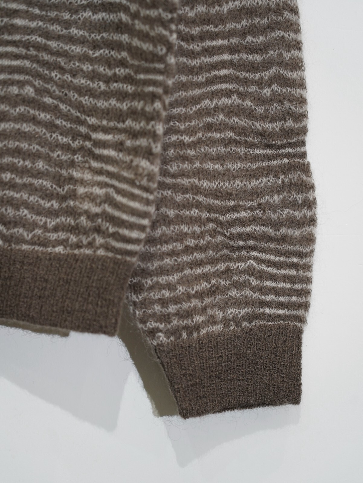 Blanc YM 女士 & 男士 Crazy Border Mohair Knit 图片22