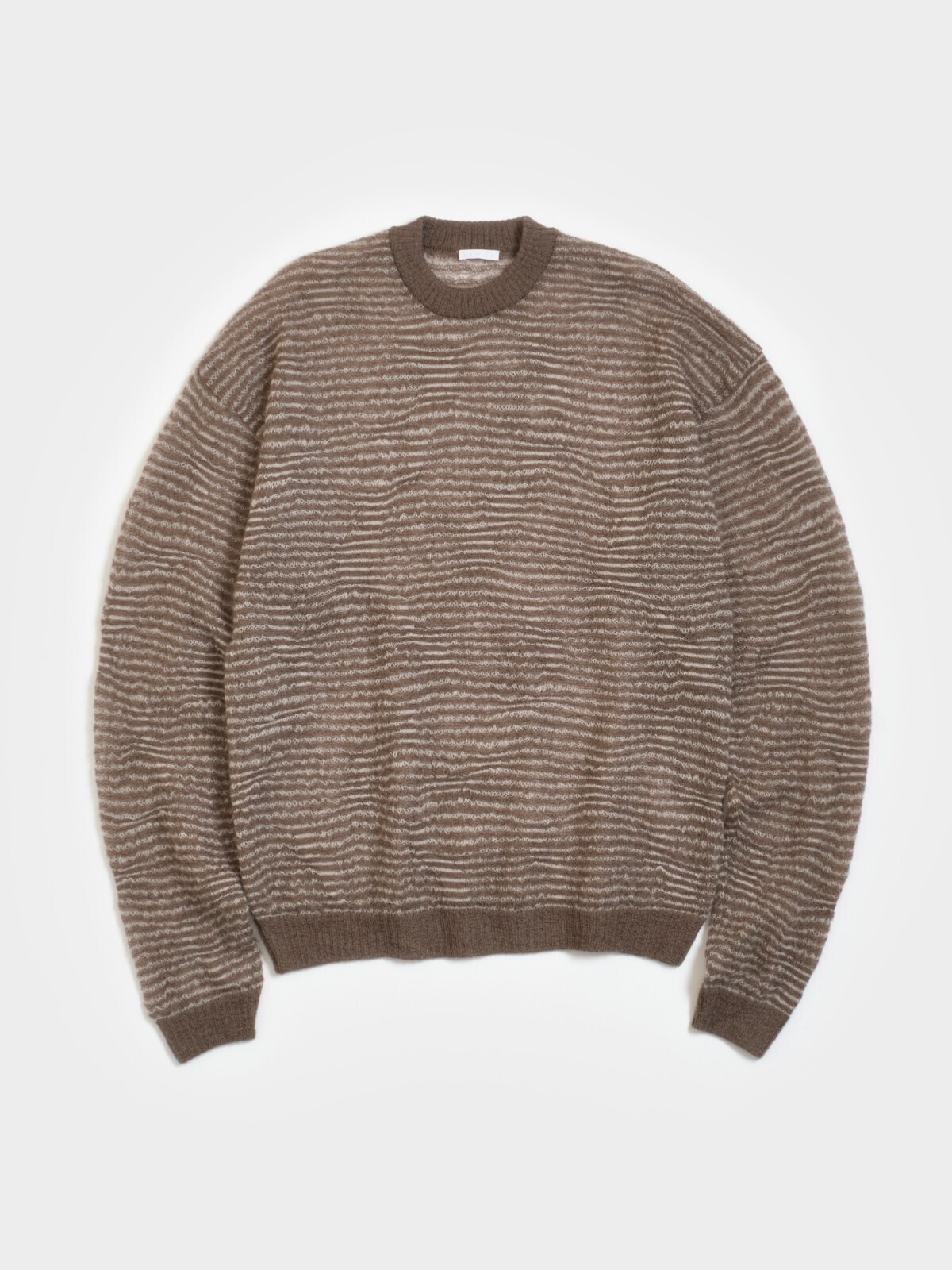 Blanc YM WOMENS & MENS Crazy Border Mohair Knit IMAGE10