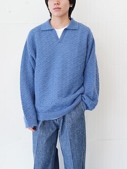 Blanc YM WOMENS & MENS Mohair Skipper Knit IMAGE4
