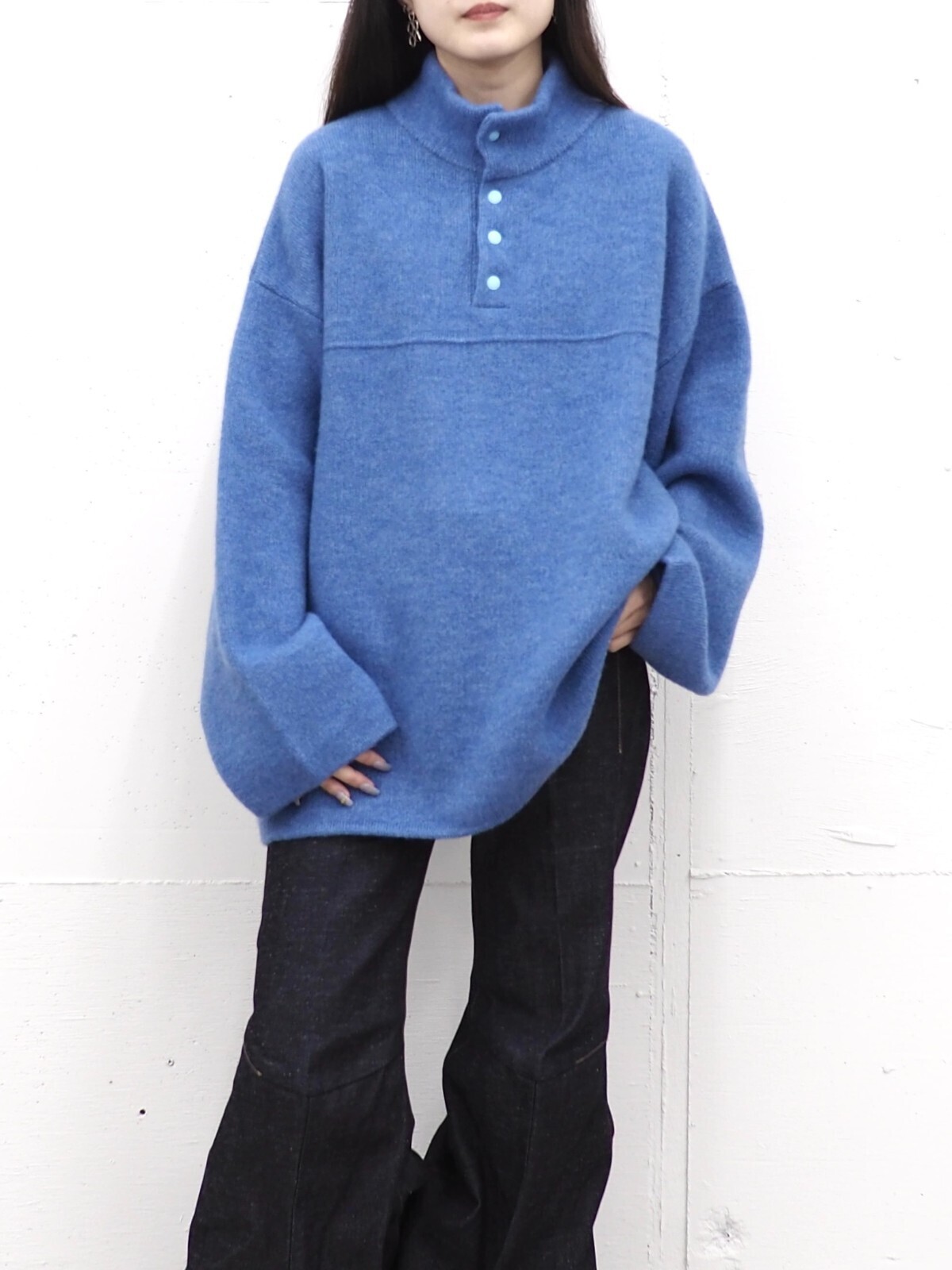 Blanc YM 女裝 & 男裝 Wool Fleece Snap Pullover 圖片8