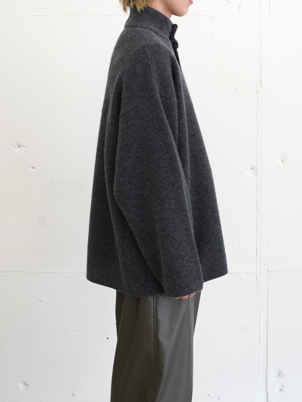 Blanc YM 女裝 & 男裝 Wool Fleece Snap Pullover 圖片17