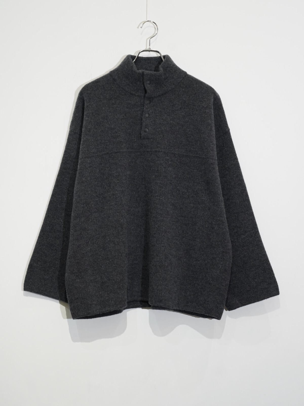 Blanc YM 女裝 & 男裝 Wool Fleece Snap Pullover 圖片11