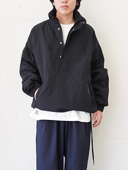 Blanc YM WOMENS & MENS Crispy Nylon Anorak IMAGE5