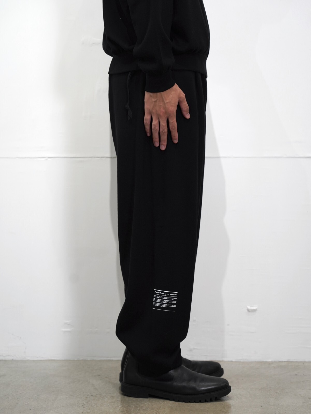 Product Twelve MENS Super 140'S Melino Wool Sweat Pants IMAGE3