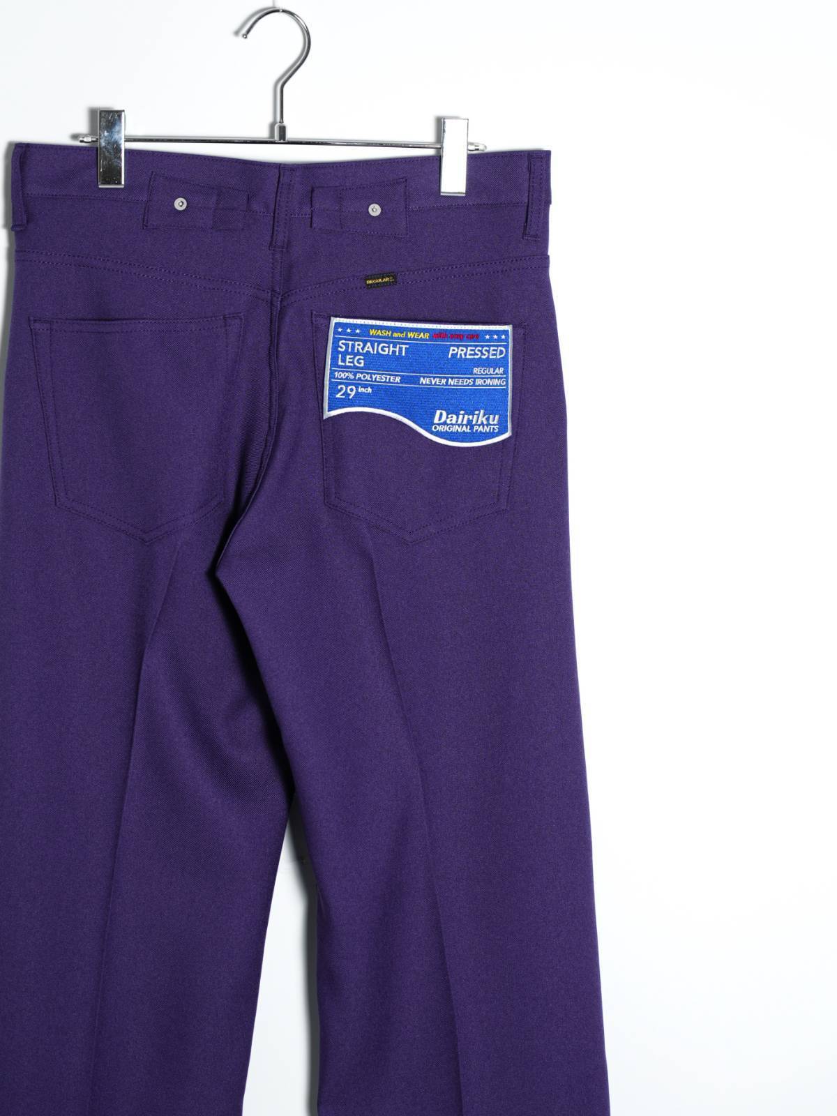 DAIRIKU MENS "Straight"Pressed Pants (22AW) IMAGE10