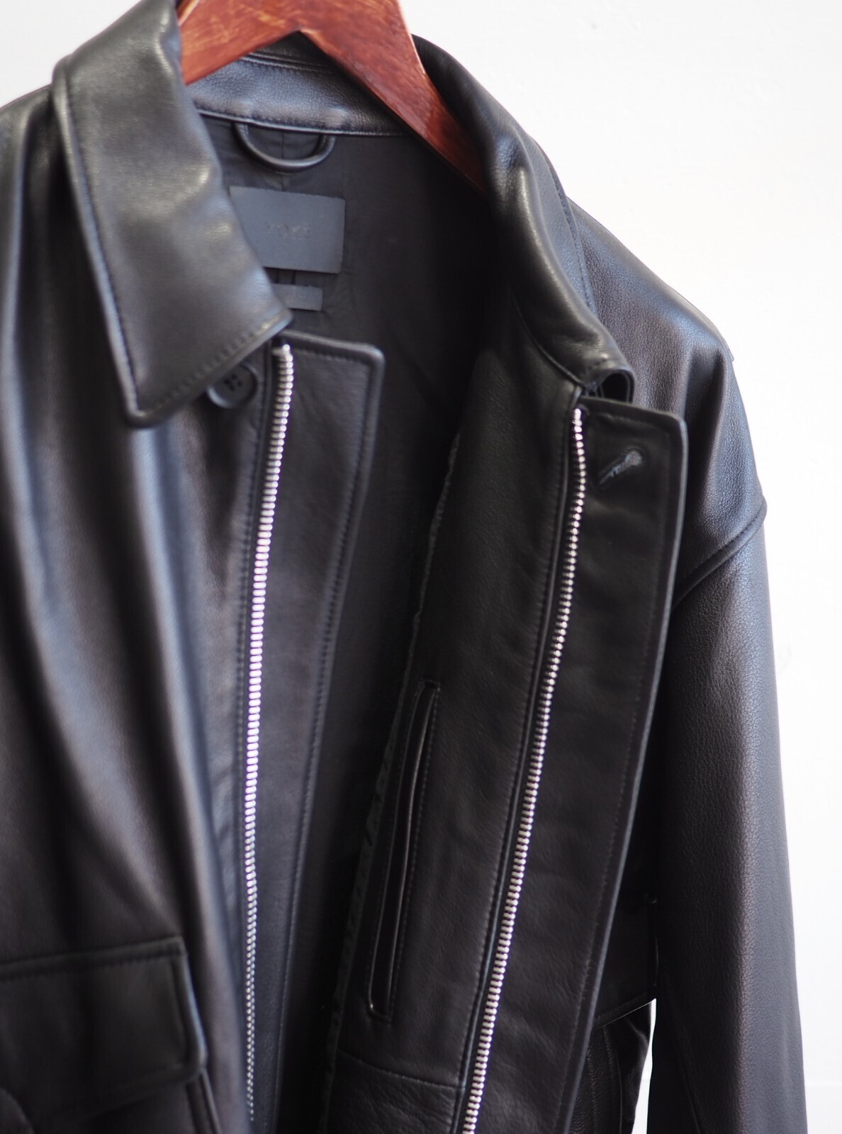 YOKE MENS LEATHER FLIGHT JACKET (24AW) IMAGE14