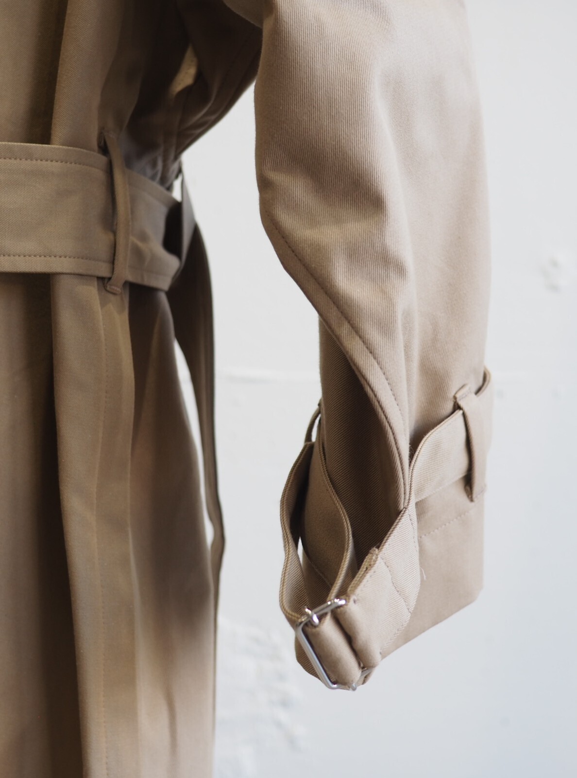 YOKE MENS DETACHABLE WIDE TRENCH COAT IMAGE13