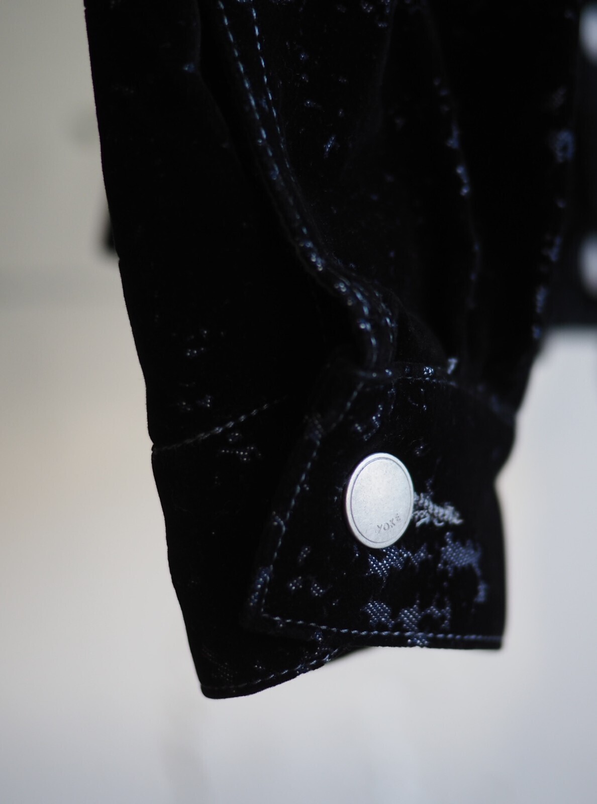 YOKE 男士 FLOCKY PRINTED DENIM TRUCKER JACKET 圖片14