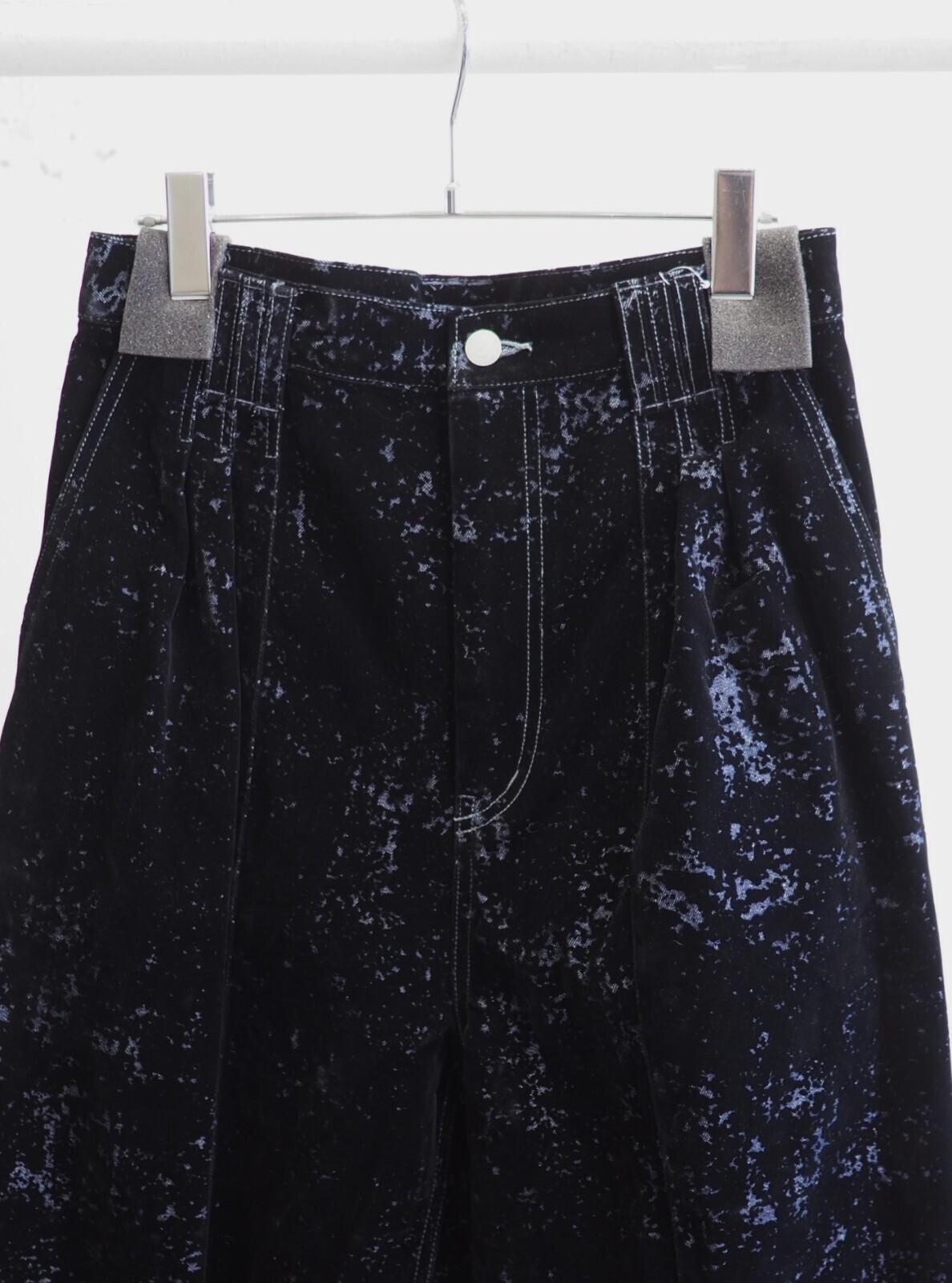 パンツ FLOCKY PRINTED DENIM WIDE-LEG BUGGY PANT フロッキープリントデニムワイドレッグバギーパンツ - ヨーク