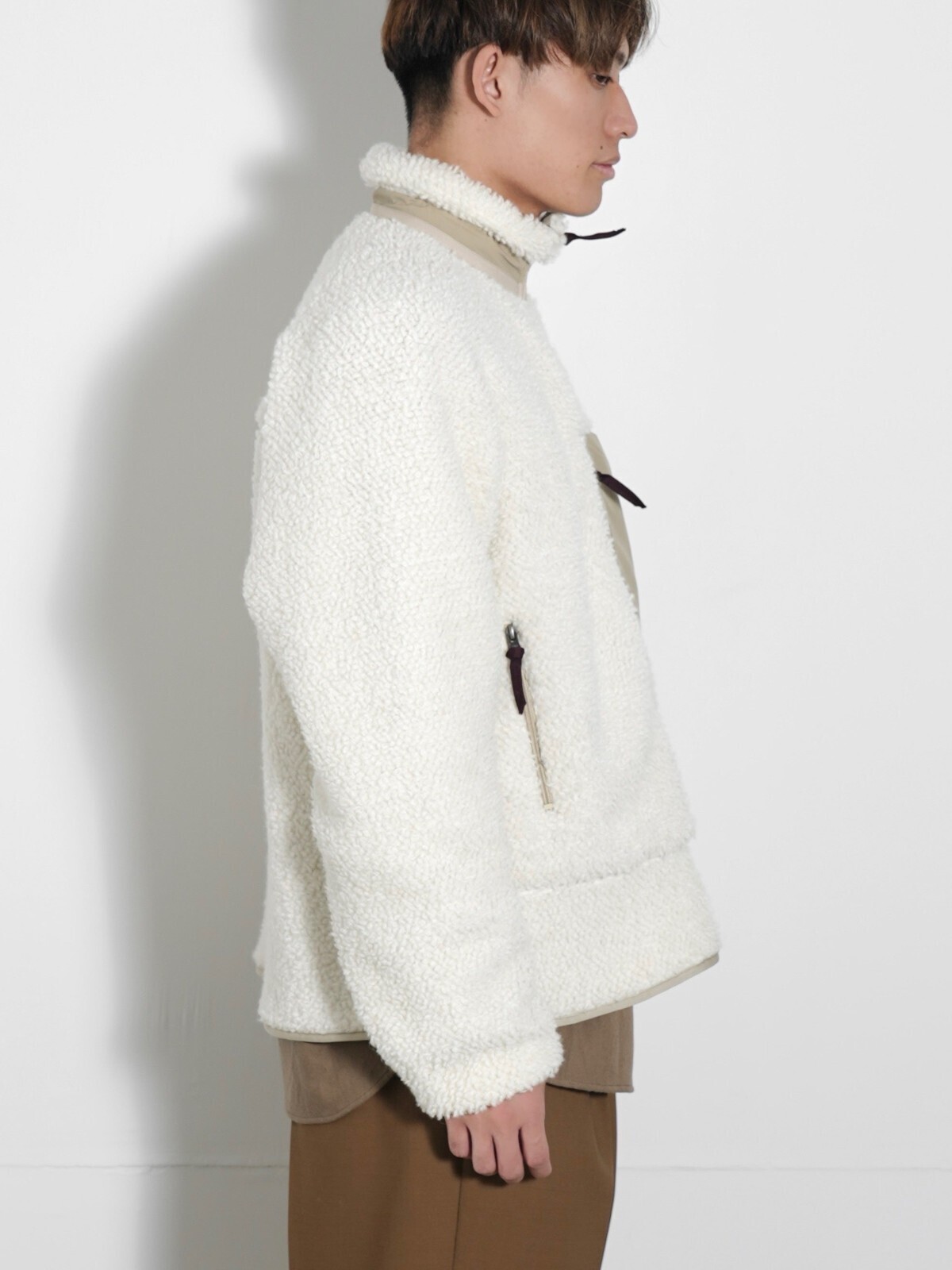 SEVEN BY SEVEN 男士 KNIT BLOUSON - Alpaca/Wool - 圖片10