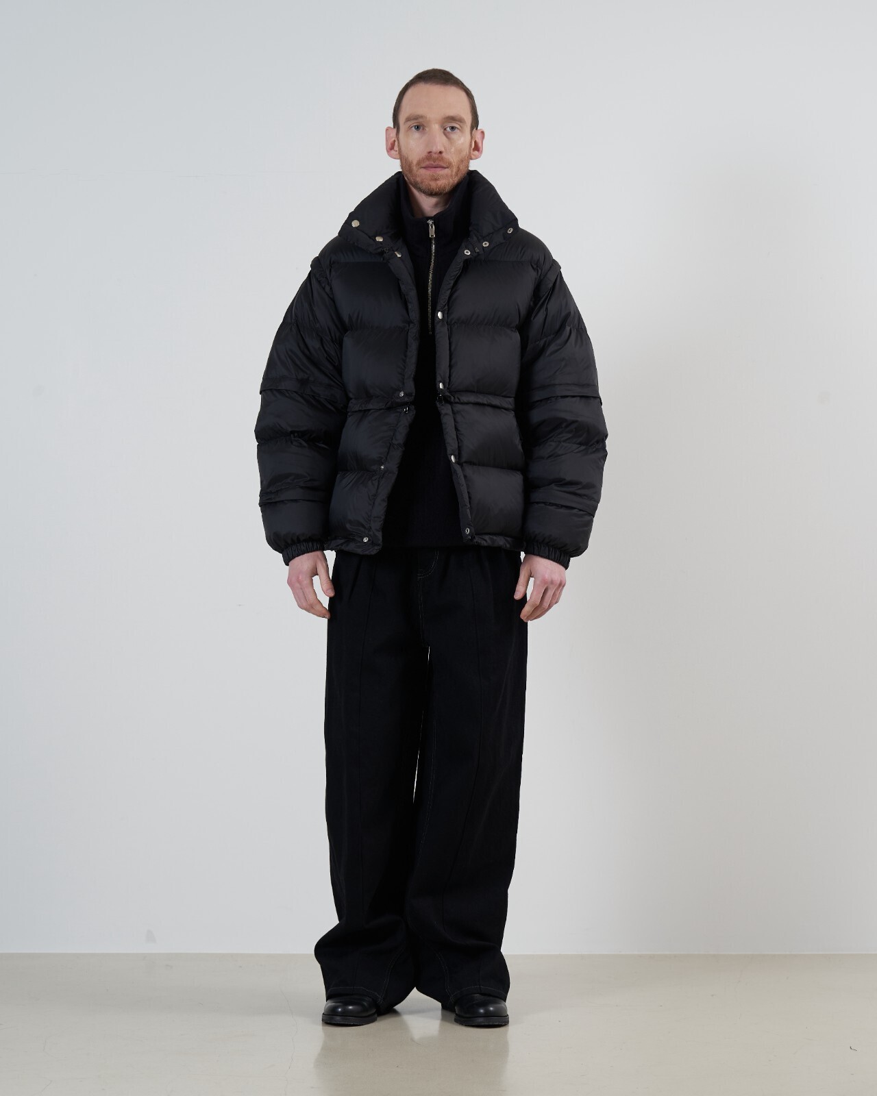 23aw YOKE DETACHABLE DOWN BLACK サイズ2 マルチデタッチャブルリバーシブルダウンジャケット - ヨーク