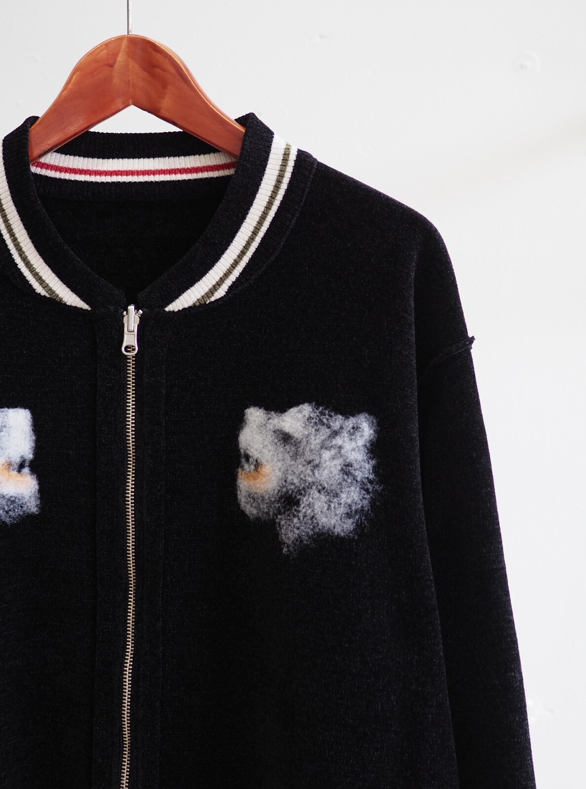 ダイリク メンズ ニードルパンチリバーシブルスカニット 画像10