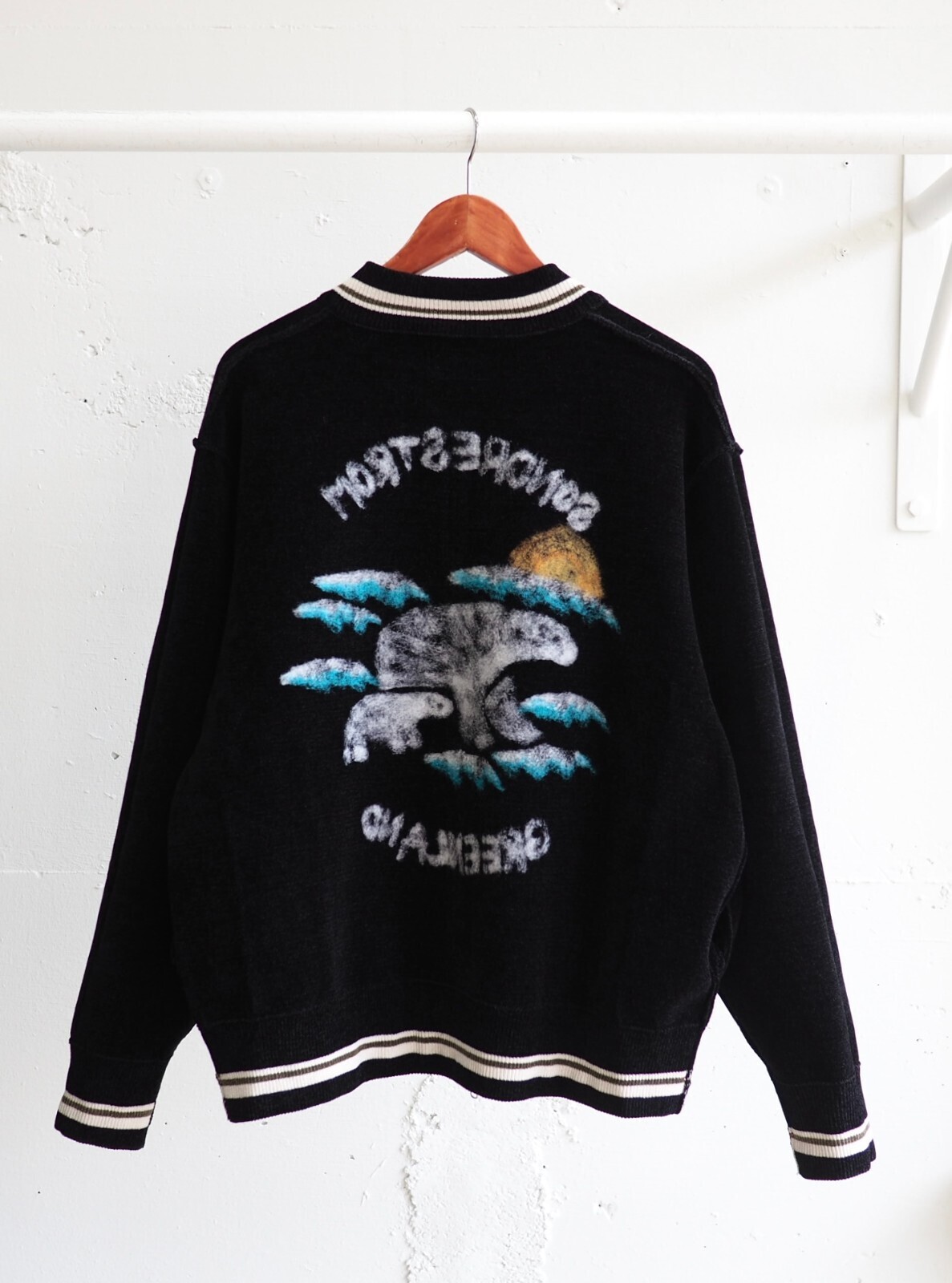 ダイリク メンズ ニードルパンチリバーシブルスカニット 画像9