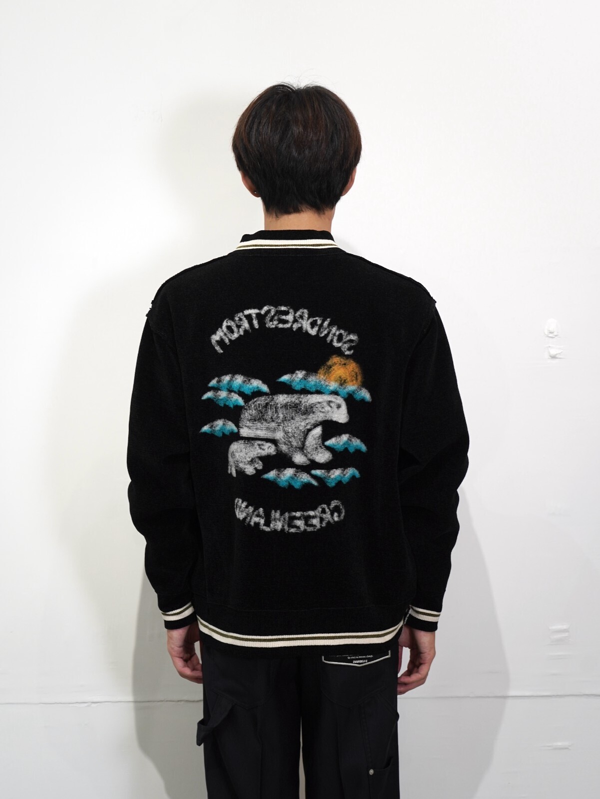 ダイリク メンズ ニードルパンチリバーシブルスカニット 画像16