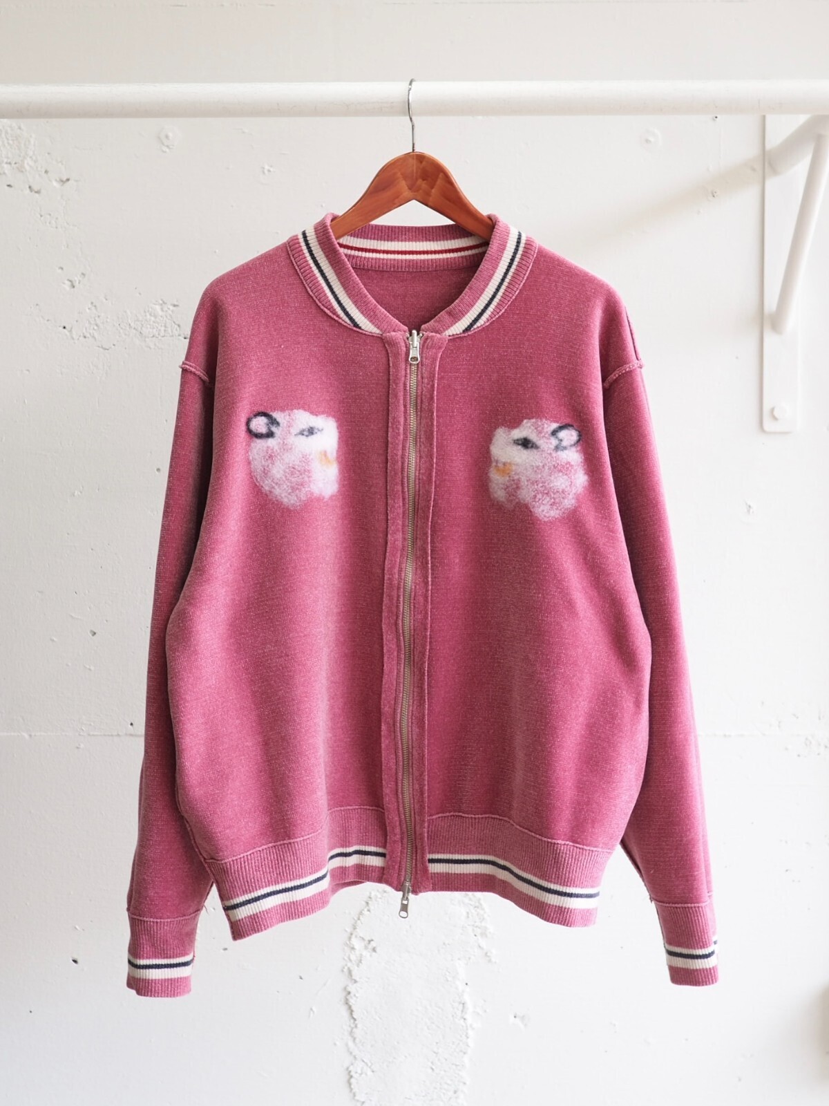 ダイリク メンズ ニードルパンチリバーシブルスカニット 画像24