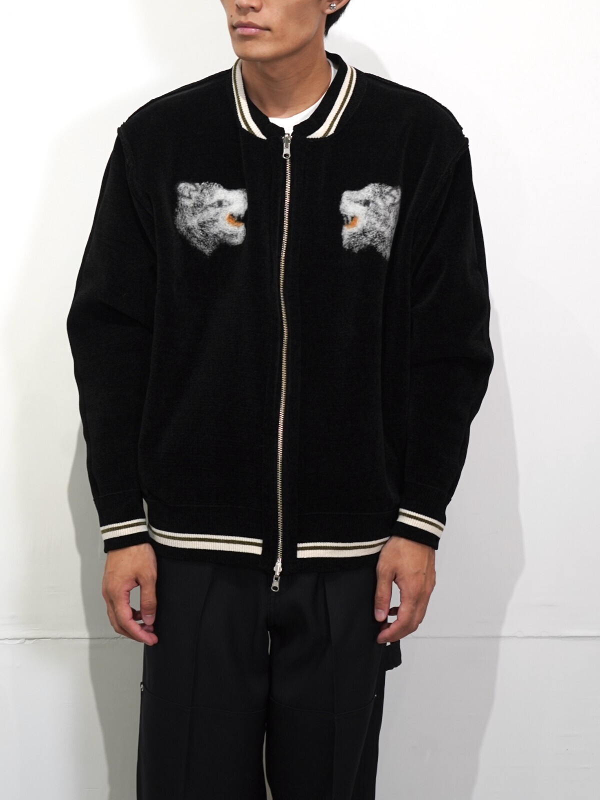 ダイリク メンズ ニードルパンチリバーシブルスカニット 画像15