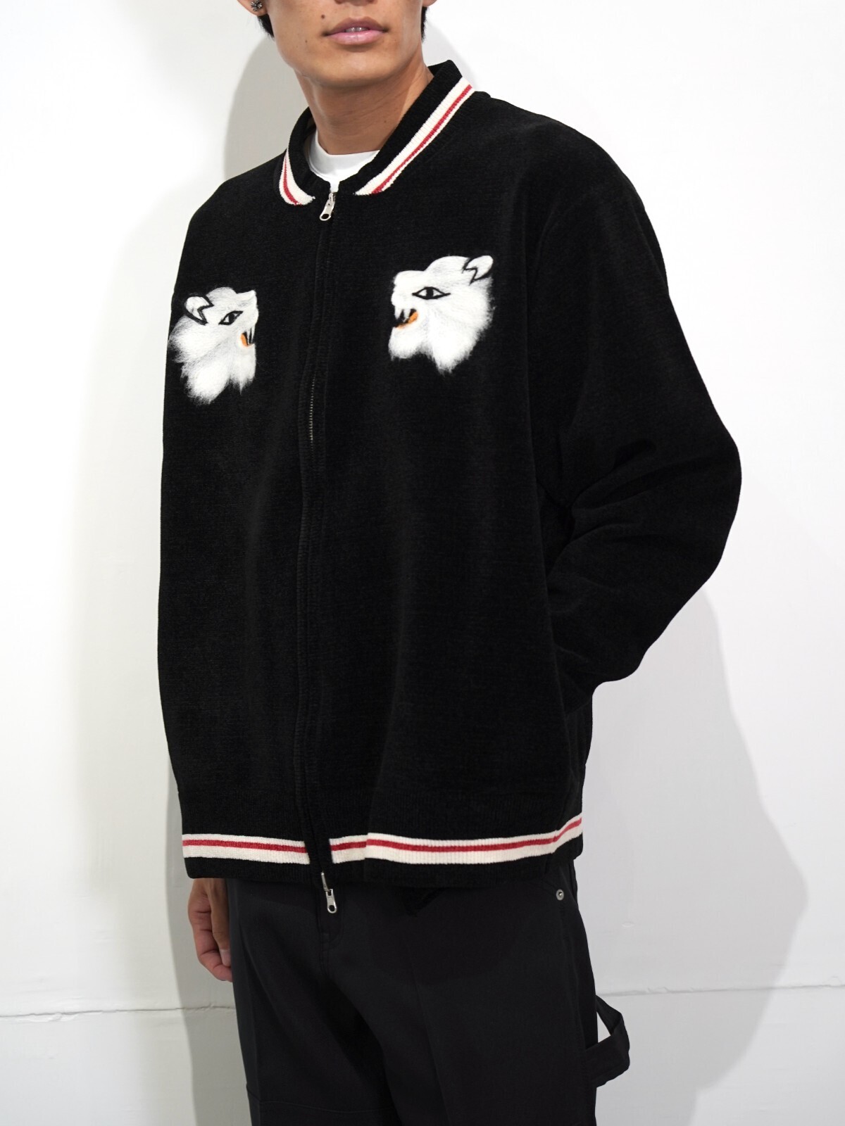 ダイリク メンズ ニードルパンチリバーシブルスカニット 画像12