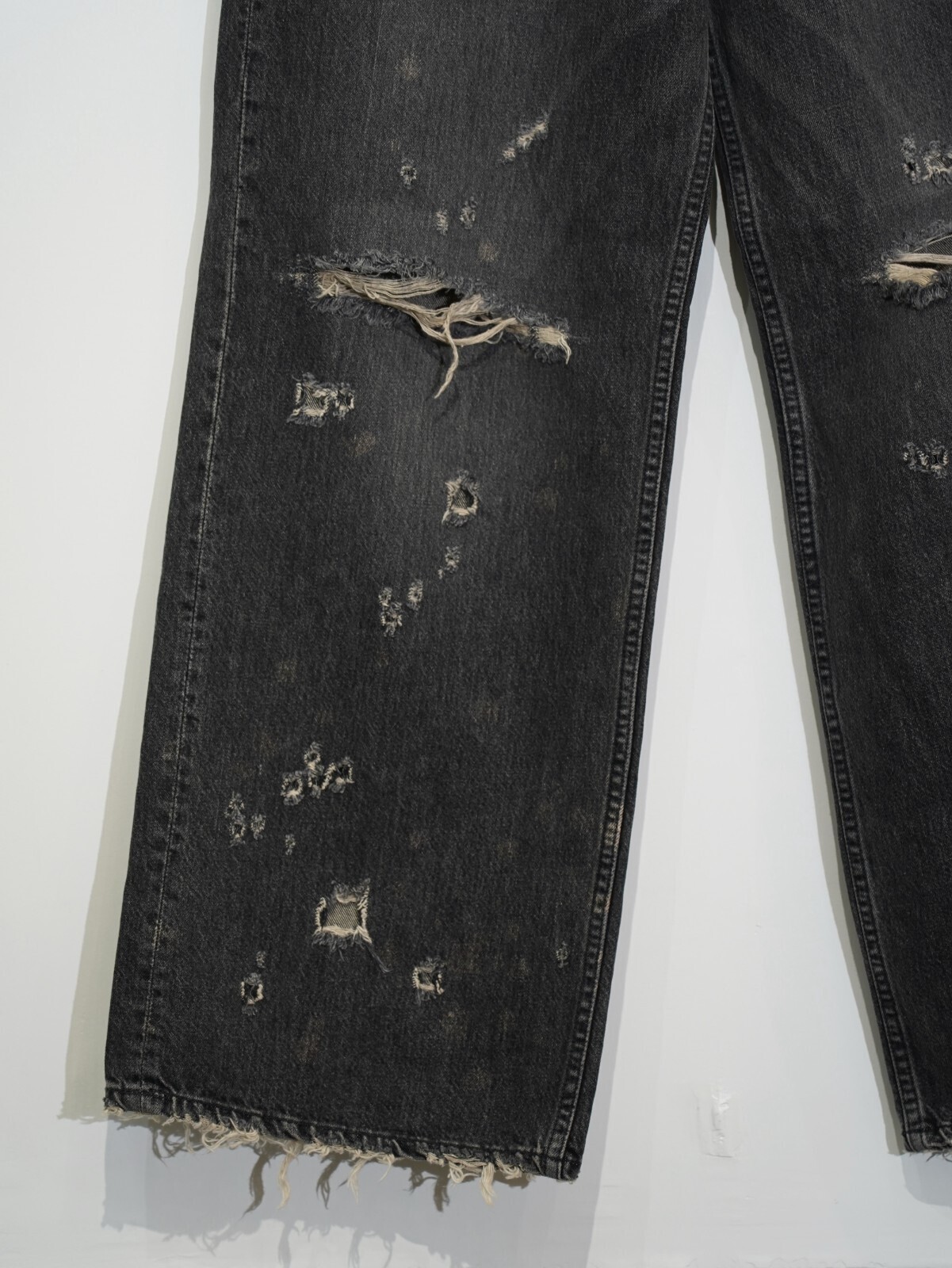 DAIRIKU MENS Super Damage Wide Denim Pants IMAGE15