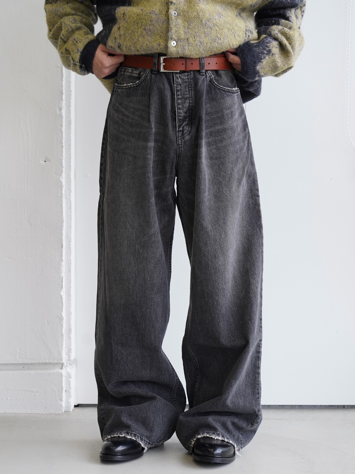 DAIRIKU MENS "Wide" Vintage Denim Pants IMAGE1