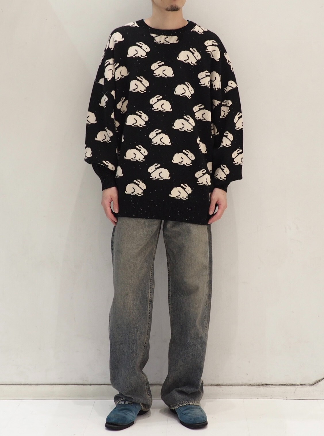 DAIRIKU 男裝 "Rabbit" Oversized Pullover Knit 圖片7