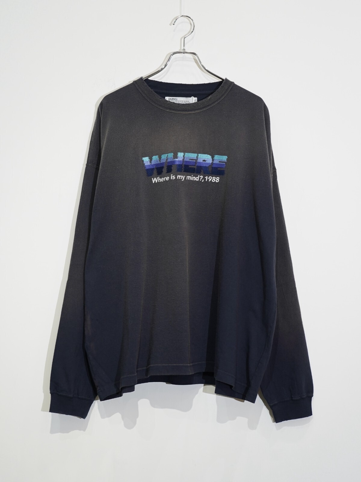 ダイリク メンズ "WHERE" ヴィンテージテーマTシャツ 画像8