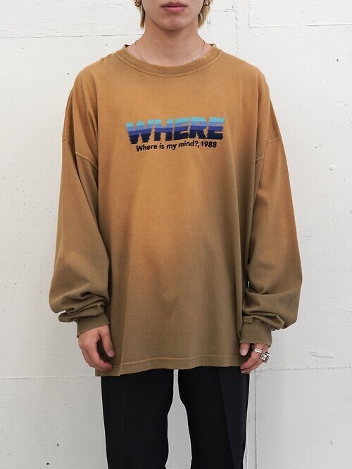 "WHERE" ヴィンテージテーマTシャツ｜ダイリク メンズ