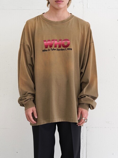 "WHO" ヴィンテージテーマTシャツ｜ダイリク メンズ