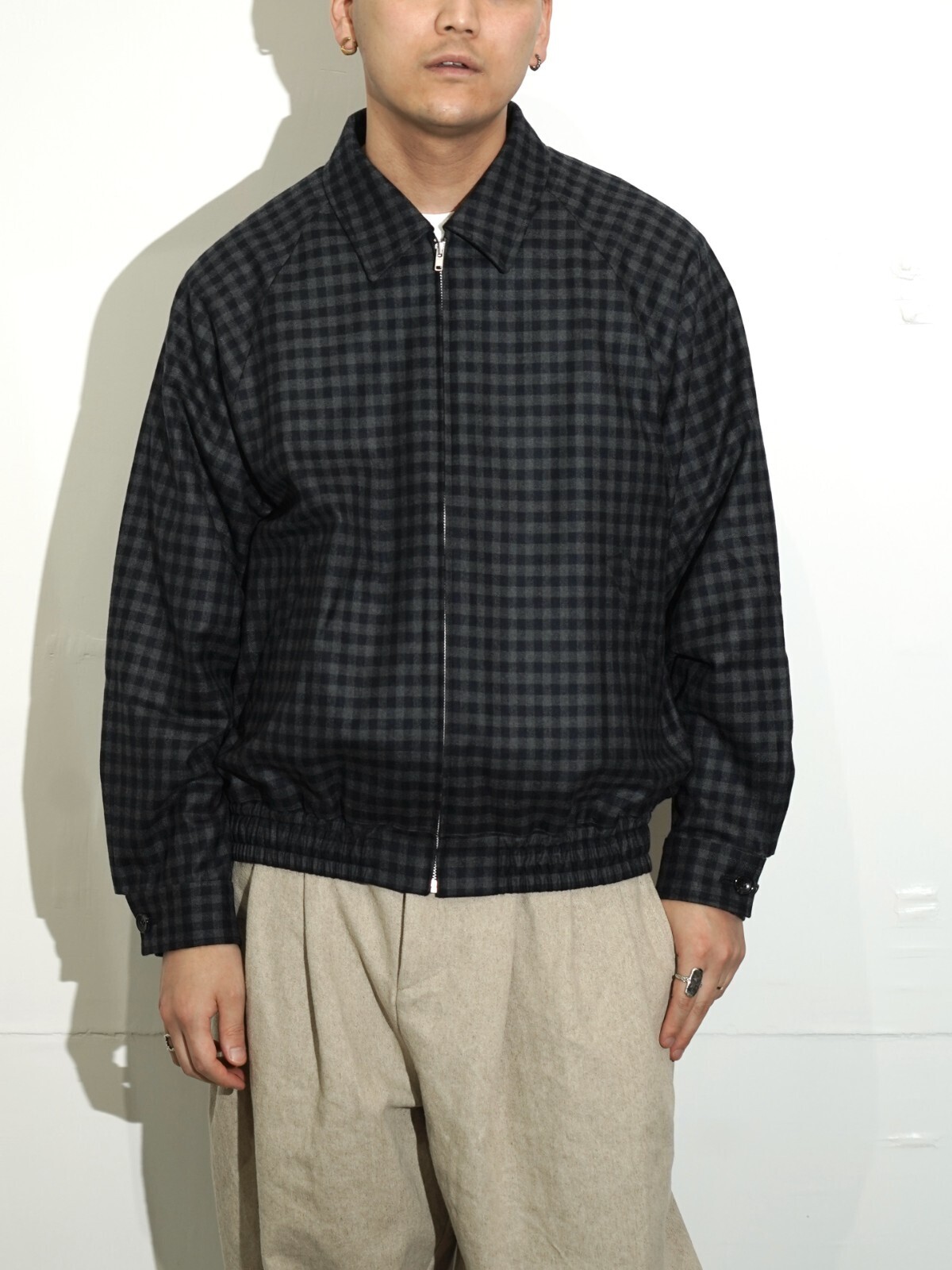 フジ レディース & メンズ フランネルラグランブルゾン 画像7