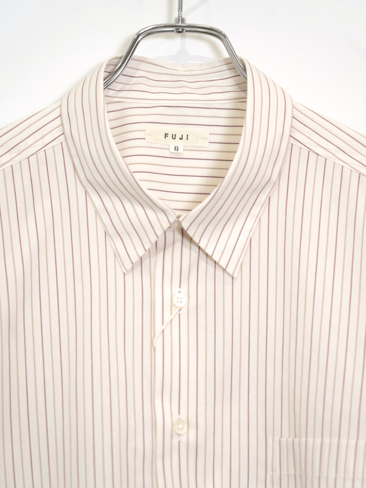 FUJI 여성 & 남성 CLASSIC COLLAR STRIPE SHIRT (24AW) 이미지14