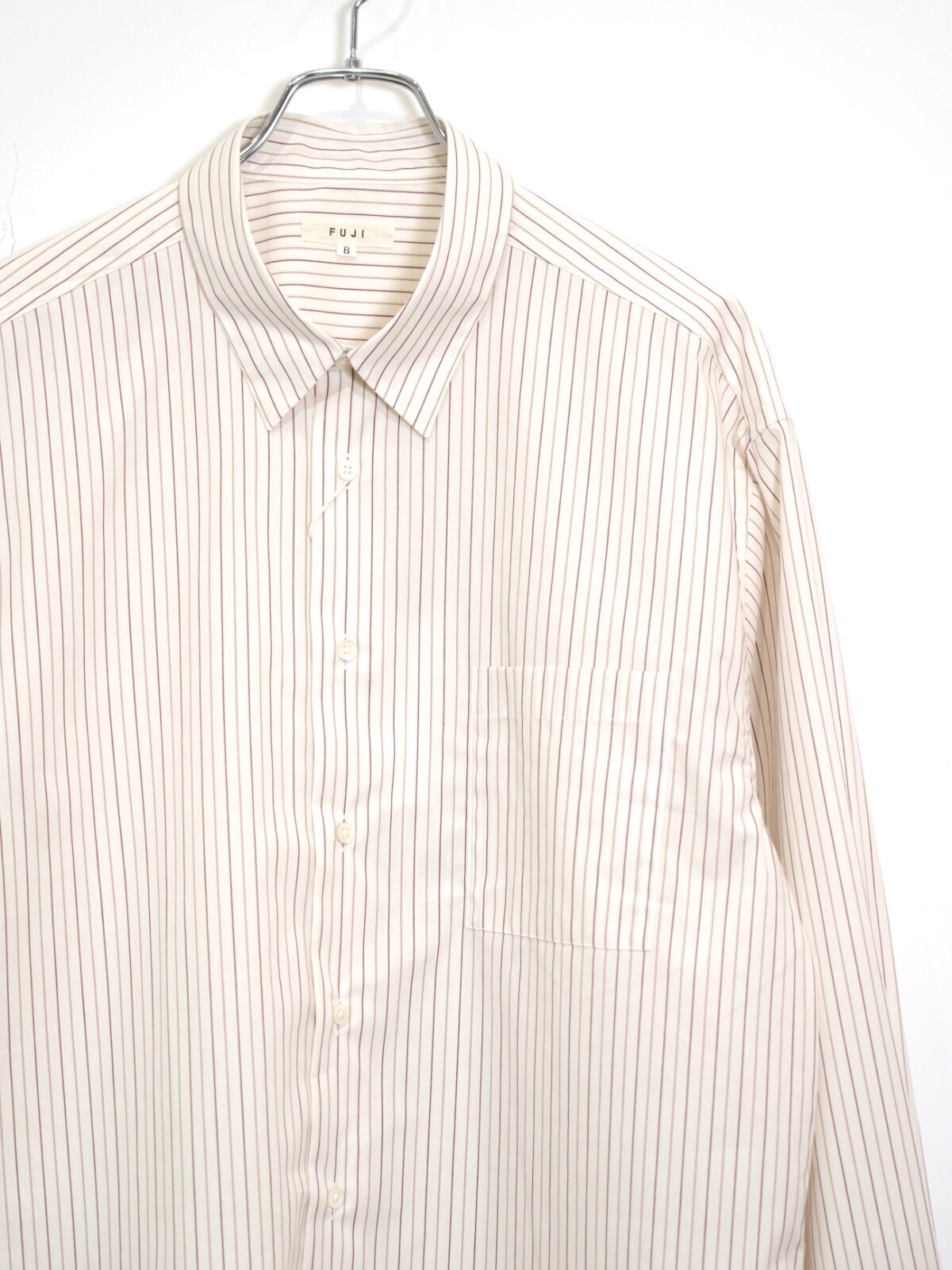 FUJI 여성 & 남성 CLASSIC COLLAR STRIPE SHIRT (24AW) 이미지13